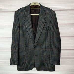 Pierre Cardin Glen Check Houndstooth Sport Coat Blazer 2 Button